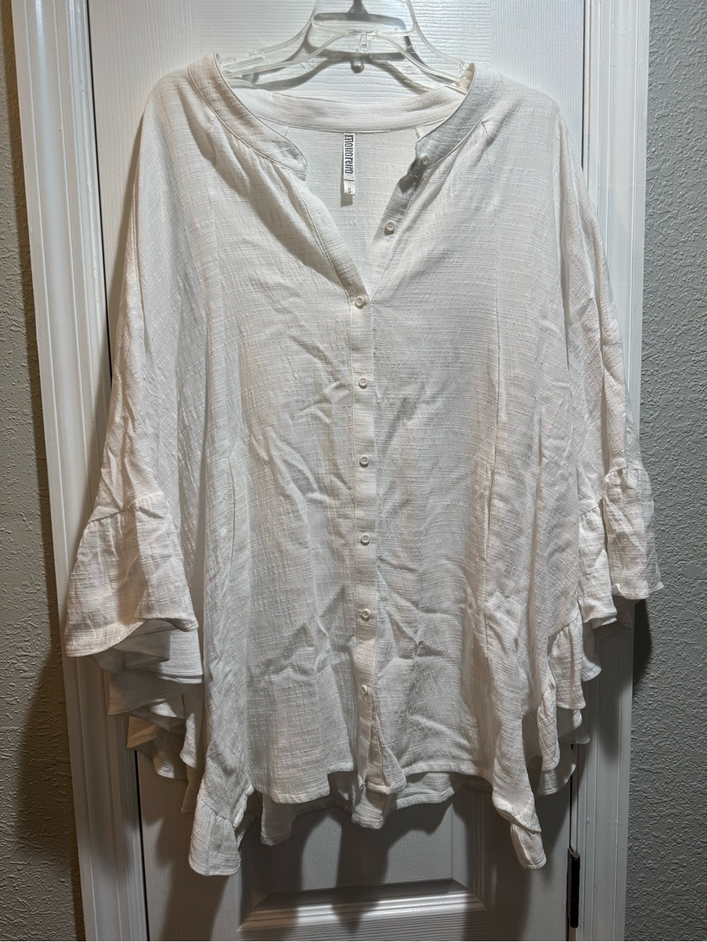 Women's Monoreno Swimsuit Cover Up White Size Small with Pockets